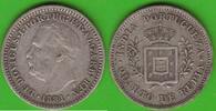 Portugiesisch-Indien 1/4 Rupia Luiz 1861-1888 -