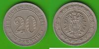 Kaiserreich 20 Pfennig sehr hübsch -