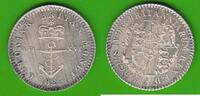 Britisch-Westindien 1/16 Dollar George IV. 1820-1830, anchor money, Prachtstück -
