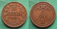 Finnland 10 Penniä Alexander II. 1855-1881 -