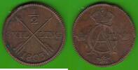 Schweden 1/2 Skilling Gustav IV. Adolf 1792-1809, hübsch -