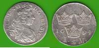 Schweden 1 Mark Karl XI 1660-1697, hübsch, selten -