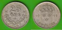 Schweden 25 Öre Gustaf V. 1907-1950, hübsch -