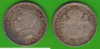 Spanien 50 Centimos Alfons XIII. 1886-1931, toll erhalten -