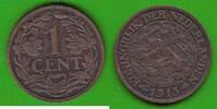 Niederlande 1 Cent Wilhelmina 1890-1948, besserer Jahrgang -