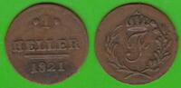 Sachsen-Hildburghausen 1 Heller Friedrich 1784-1826 -