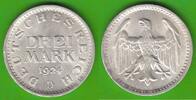 Weimarer Republik 3 Mark toll erhalten -