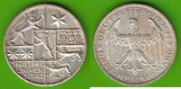 Weimarer Republik 3 Reichsmark Uni Marburg, hübsch -