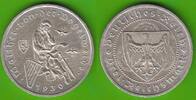 Weimarer Republik 3 Reichsmark Walther von der Vogelweide, hübsch -