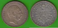 Sachsen 5 Mark Albert 1873-1902 -