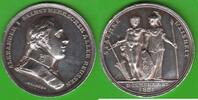 Russland Silbermedaille Alexander I. 1801-1825, auf seine Thronbesteigung, hübsch, selten -