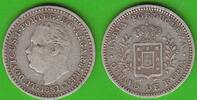 Portugiesisch-Indien 1/8 Rupia Luiz 1861-1888 -