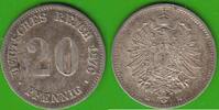 Kaiserreich 20 Pfennig 1876 E ss-vz/vz- 12,49 EUR  + 4,00 EUR frais d'envoi