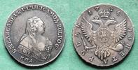 Russland Rubel Elisabeth I. 1741-1761, Moskau, hübsch -
