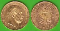 Preußen 10 Mark GOLD, Wilhelm I. 1861-1888, toll erhalten -