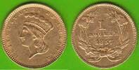 USA 1 Dollar GOLD, Indian princess head -