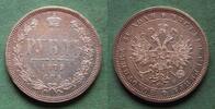 Russland Rubel 1879 Alexander II. 1855-1881, h&uuml;bsch, selten vz-/vz 639,00 EUR  + 6,50 EUR frais d'envoi