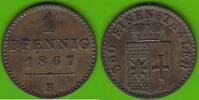 Waldeck und Pyrmont 1 Pfennig 1867 Georg Victor 1852-1893 ss-vz, ein kle... 7,50 EUR  + 4,00 EUR frais d'envoi