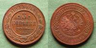 Russland 3 Kopeken 1900 Nikolaus II. 1894-1917, h&uuml;bsch gutes vz, leicht ... 165,00 EUR  + 6,50 EUR frais d'envoi