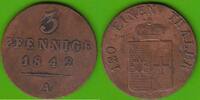 Waldeck und Pyrmont 3 Pfennige 1842 Georg Heinrich 1813-1845 sehr sch&ouml;n,... 18,95 EUR  + 4,00 EUR frais d'envoi