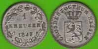 Hessen-Darmstadt 1 Kreuzer 1847 Ludwig II. 1830-1848 sehr sch&ouml;n 8,95 EUR  + 4,00 EUR frais d'envoi