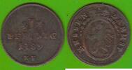 Hessen-Darmstadt 1 Pfennig 1789 Ludwig IX. 1768-1790 knappes sehr sch&ouml;n 9,95 EUR  + 4,00 EUR frais d'envoi