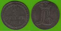 Hessen-Darmstadt 1/4 St&uuml;ber 1805 Ludwig X. 1790-1806, f&uuml;r die westf&auml;lisc... 19,49 EUR  + 4,00 EUR frais d'envoi