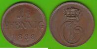 Mecklenburg-Strelitz 1 1/2 Pfennig 1838 Georg 1816-1860, toll erhalten, ... 75,00 EUR  + 6,50 EUR frais d'envoi