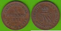 Mecklenburg-Strelitz 1 Pfennig 1872 Friedrich Wilhelm 1860-1904, h&uuml;bsch ... 15,49 EUR  + 4,00 EUR frais d'envoi