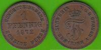 Mecklenburg-Schwerin 1 Pfennig 1872 Friedrich Franz II. 1842-1883, sehr ... 17,50 EUR  + 4,00 EUR frais d'envoi