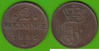 Mecklenburg-Schwerin 2 Pfennige 1831 Friedrich Franz I. 1785-1837, h&uuml;bsc... 22,95 EUR  + 4,00 EUR frais d'envoi