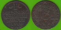 Goslar 1 Pfennig 1750 knappes sehr sch&ouml;n 14,95 EUR  + 4,00 EUR frais d'envoi