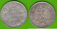 Frankfurt 3 Kreuzer 1851 h&uuml;bsch vz-st, kleiner Kratzer, leichte Pr&auml;gesch... 22,95 EUR  + 4,00 EUR frais d'envoi