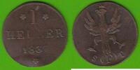 Frankfurt 1 Heller 1837 selten sehr sch&ouml;n, etwas wellig 14,50 EUR  + 4,00 EUR frais d'envoi