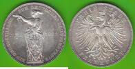 Frankfurt Taler 1862 Sch&uuml;tzenfest, sehr h&uuml;bsch vz-st, minimale Haarlinien 229,00 EUR  + 6,50 EUR frais d'envoi