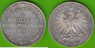 Frankfurt Taler 1859 Schiller, sehr h&uuml;bsch vz-st, winzige Kratzer 189,00 EUR  + 6,50 EUR frais d'envoi