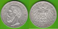 Baden 5 Mark 1901 Friedrich I. 1856-1907 sehr sch&ouml;n+ 95,00 EUR  + 6,50 EUR frais d'envoi