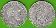 Preu&szlig;en 2 Mark 1883 Wilhelm I. 1861-1888, seltener Jahrgang ss+/ss-vz, l... 189,00 EUR  + 6,50 EUR frais d'envoi