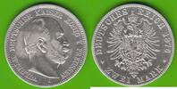 Preu&szlig;en 2 Mark 1876 C Wilhelm I. 1861-1888, &uuml;berdurchschnittlich ss+/ss-... 75,00 EUR  + 6,50 EUR frais d'envoi