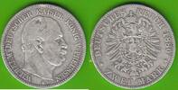 Preu&szlig;en 2 Mark 1880 Wilhelm I. 1861-1888, besserer Jahrgang s-ss, Randfe... 39,00 EUR  + 6,50 EUR frais d'envoi