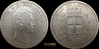 ITALY 5 LIRE CARLO ALBERTO -