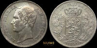 Belgium Leopold I Silver 5 Francs 1851 