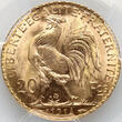 France 20 Francs 1914 Third Republic, Marianne / Coq PCGS MS66