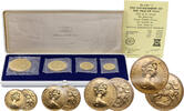 Great Britain, Isle of Man 1/2-5 Pounds / Sovereigns Set of 4 gold coins -