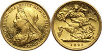 Great Britain 1/2 Sovereign 1893 Victoria, Proof, Scarce PP- 2449,00 EUR envoi gratuit