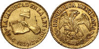 Mexico 1/2 Escudo 1854-C CE Culiacan, Revised Eagle VZ 799,00 EUR envoi gratuit
