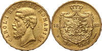 Romania 20 Lei 1883-B Carol I VZ- 1249,00 EUR envoi gratuit