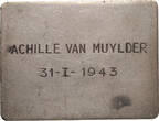 BELGIUM Plaque L Effort, J. Witterwulghe SUP