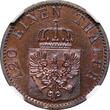 Germany (Prussia) 3 Pfennige 1870 C Wilhelm I NGC PF 64 BN