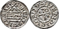 GERMANY (BAYERN) Denar Heinrich II der Zänker, Regensburg, mintmaster GVAL -